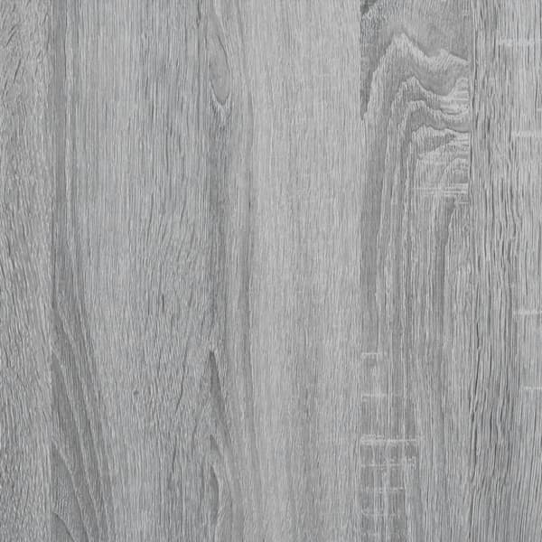 Sängram med låda grå sonoma 100x200 cm konstruerad trä