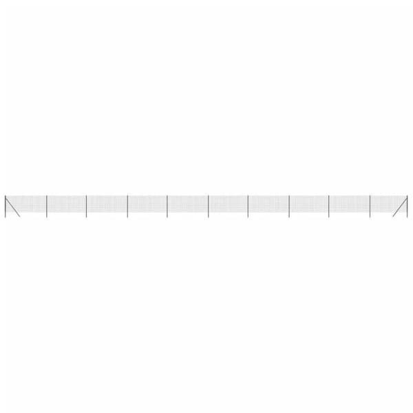Stängsel antracit 0,8x25 m galvaniserat stål