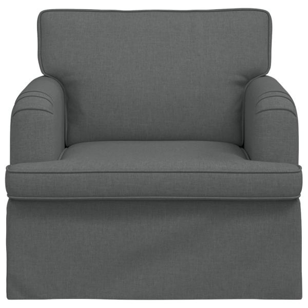 Soffa Mörkgrå 84 x 80 x 85 cm tyg