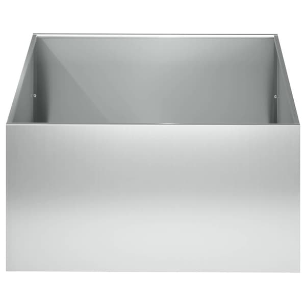 Trädgårdsplanterare 2 st Silver 60 x 60 x 30 cm