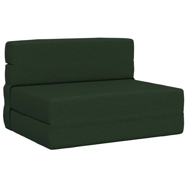 Fällbar Soffbed Mörkgrön 70 x 72 x 60 cm Tyg