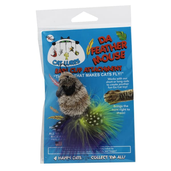 Kattleksak Da Bird Feather Mouse tafs Go Cat
