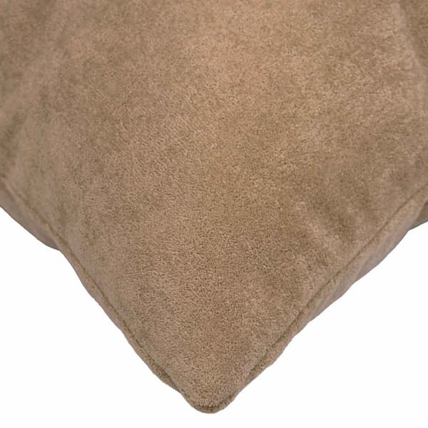 Kudde med kudde HEERLEN 2 st Taupe Mikrofiber Fleece