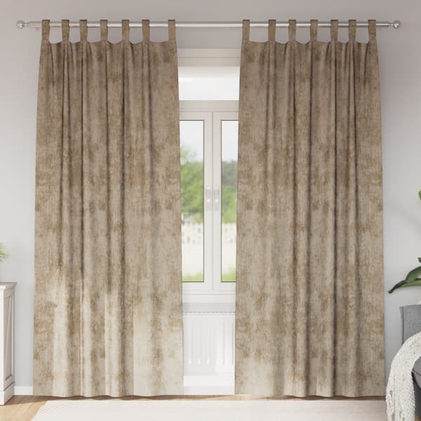 Sammetsgardiner 2 pcs champagne 245 x 140 cm Sammet