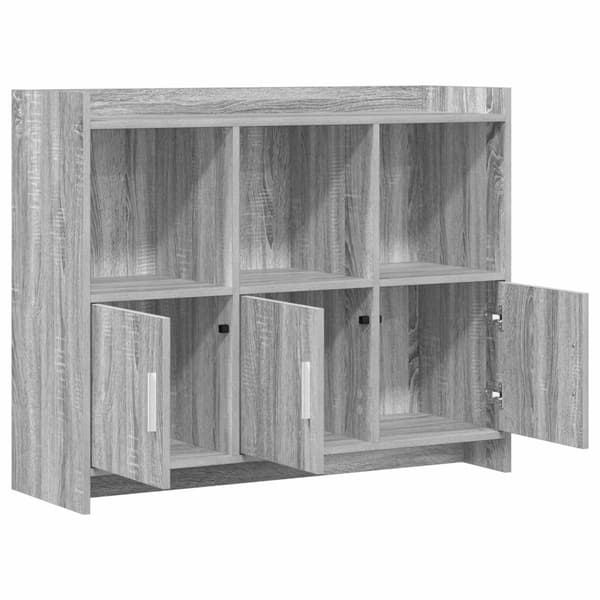 Sideboard Grå Sonoma 98,5 x 33 x 80 cm Konstruerat trä