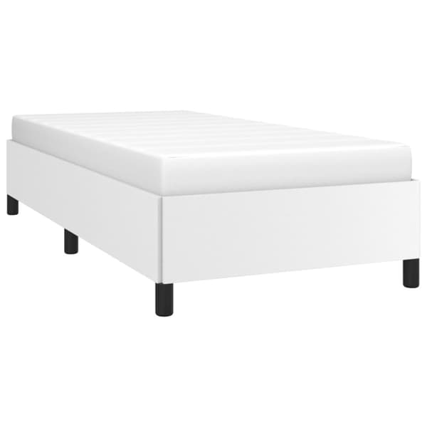 Sängram vit 90x190 cm konstläder
