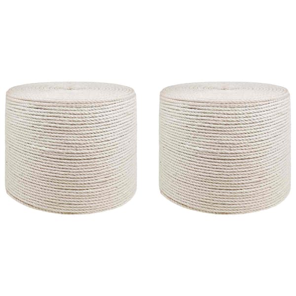 Jutegarn 2 pcs 2 Vit 100% Tossa jute
