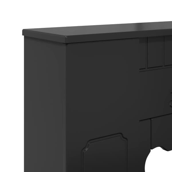 Eldstadsram Svart 93 x 20 x 89 cm Konstruerat trä