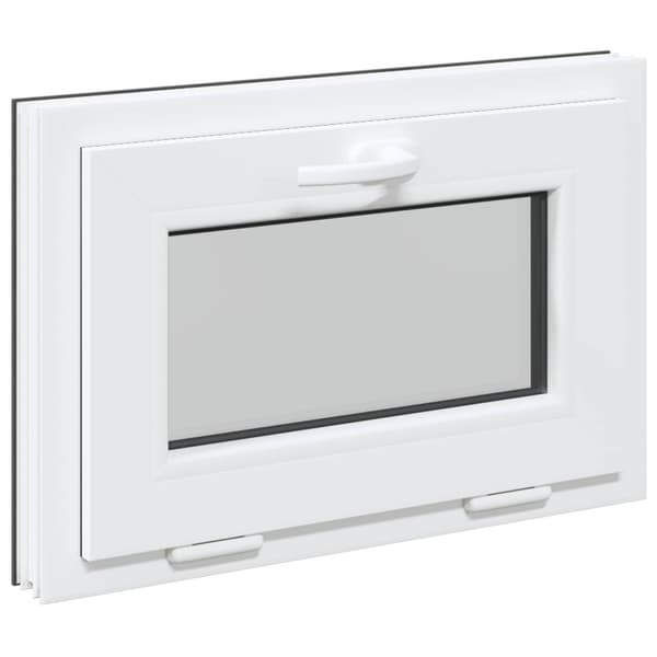 Källarfönster RISOR 60 x 40 cm PVC och glas Antracit