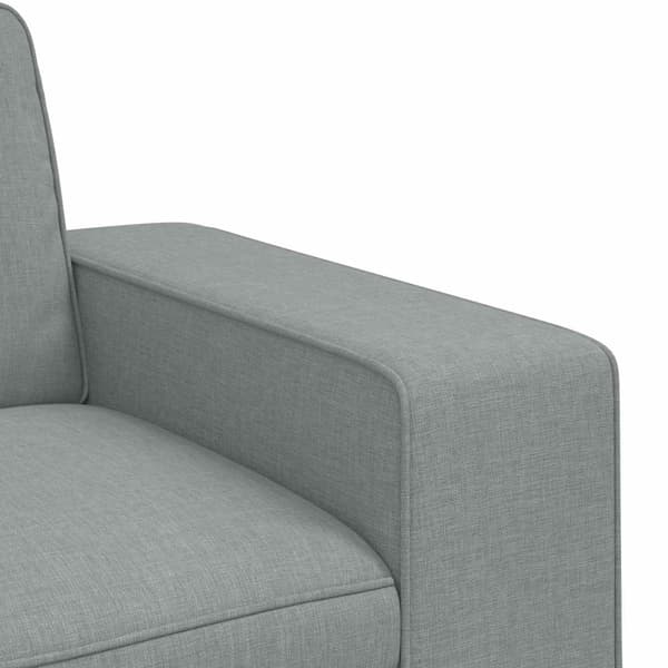 Soffset 2 pcs Ljusgrå 222 x 80 x 82 cm tyg