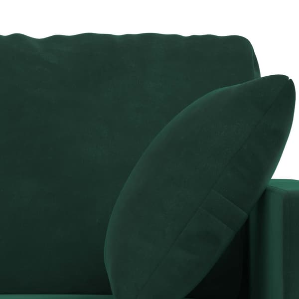 Soffset 2 pcs Mörkgrön 228 x 78 x 80 cm Sammet