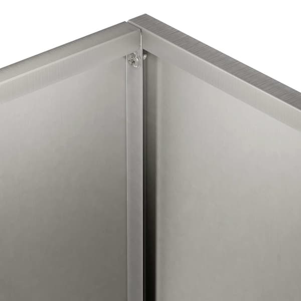 Trädgårdsplanterare Silver 40 x 20 x 40 cm Rostfritt stål