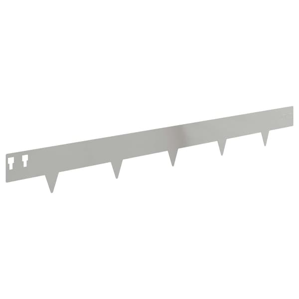 Kant för gräsmatta 10 pcs 100 x 12 cm Stål Silver