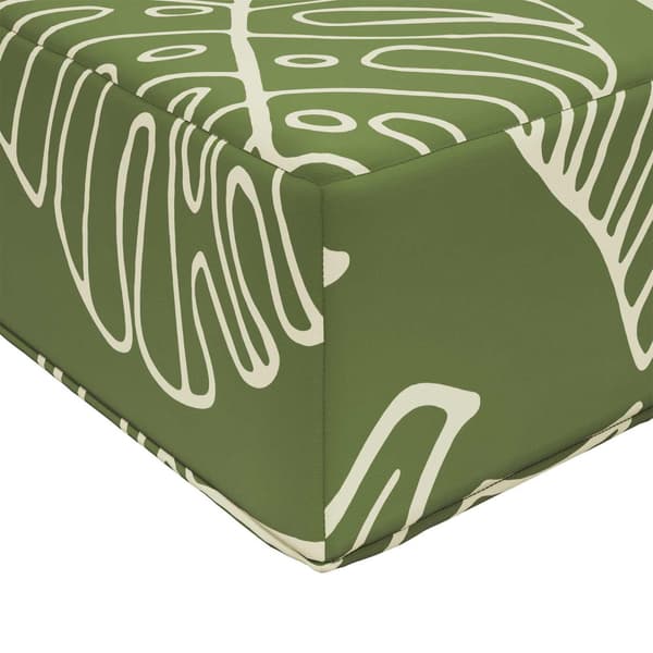 Utomhus sitskudde Gröna Blad 40 x 40 x 8 cm 100% Polyester