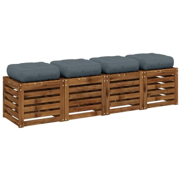 4-delade Sittdynor VIANEN 4 st 100% Polyester Blå