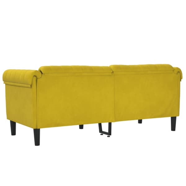 Soffa 2-sits gul sammet