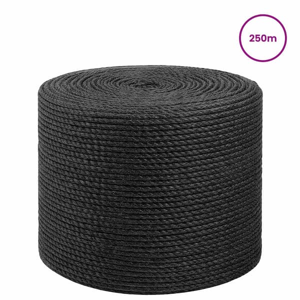 Jutegarn 4 Svart 100% Tossa jute