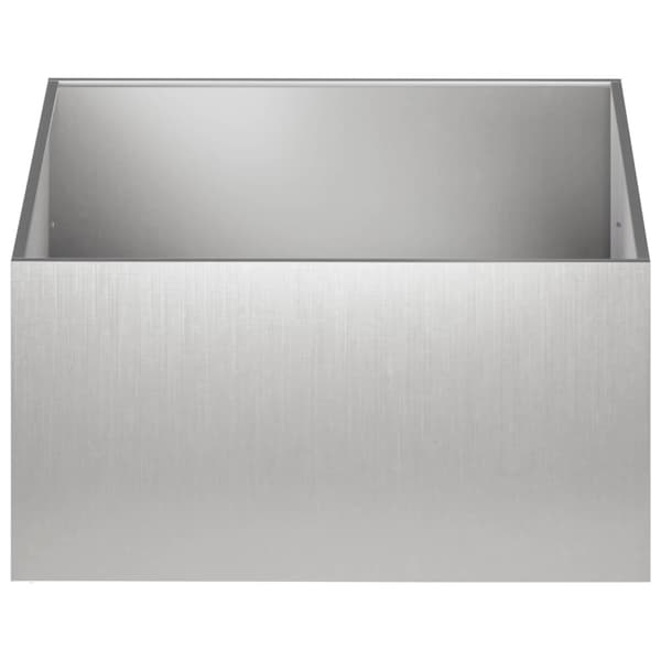 Trädgårdsplanterare Silver 80 x 80 x 40 cm Rostfritt stål