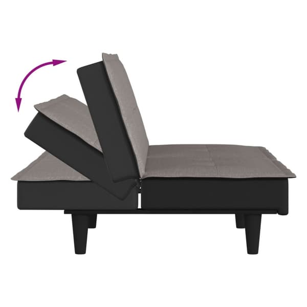 Bäddsoffa taupe tyg