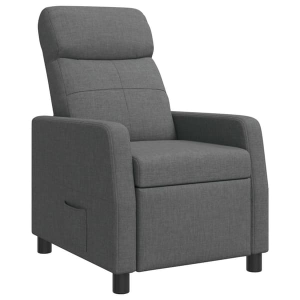 Recliner Mörkgrå Tyg