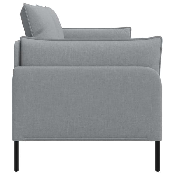 2-sits soffa Ljusgrå 188 x 81 x 89 cm Tyg