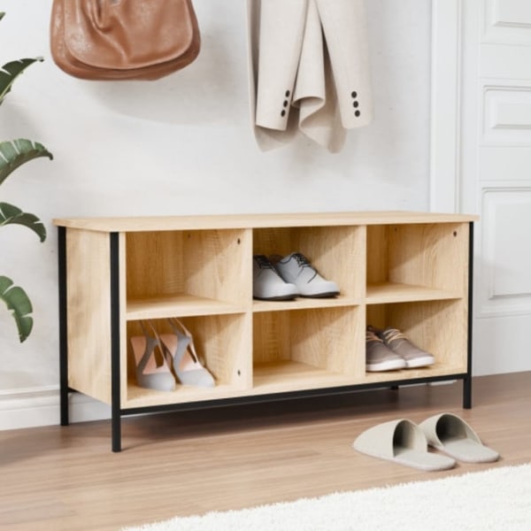 Skohylla sonoma-ek 100x35x50 cm konstruerat trä
