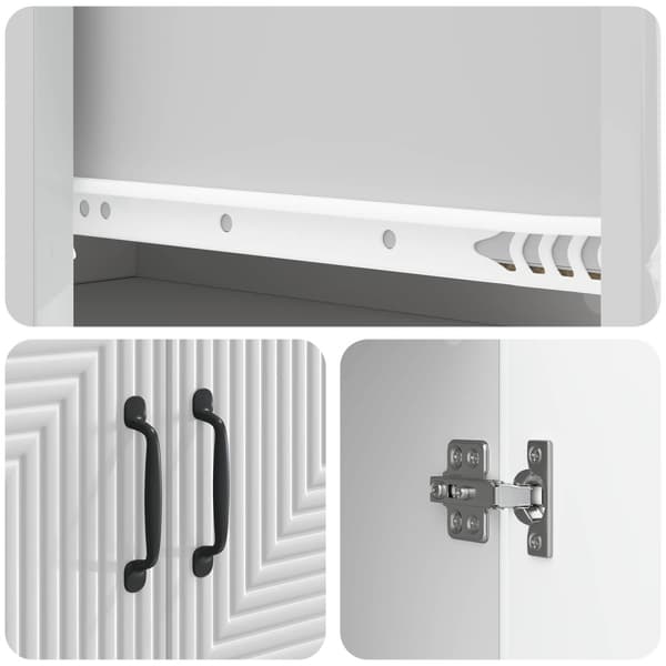 Skåpset 2 pcs 66 x 34,5 x 89,5 cm Konstruerat trä