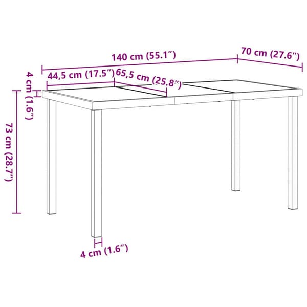 Trädgårdsmöbelset 5 pcs Svart konstrotting