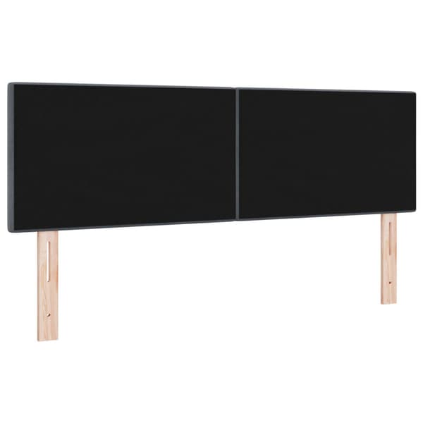 Huvudgavel Mörkgrå 144 cm Sammet