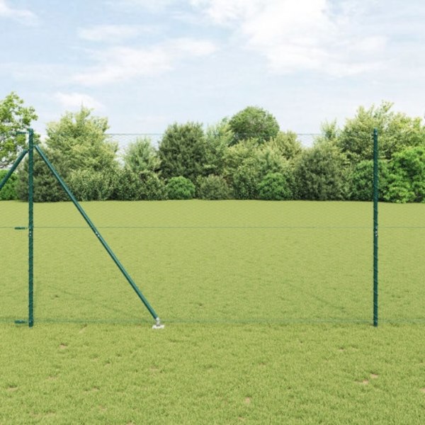 Hexagonstaket Grön 1,5x10 m Stål