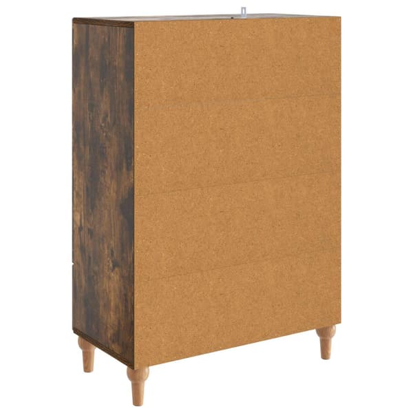 Sideboard med låda Rökt ek 66 x 34,5 x 95 cm Konstruerat trä