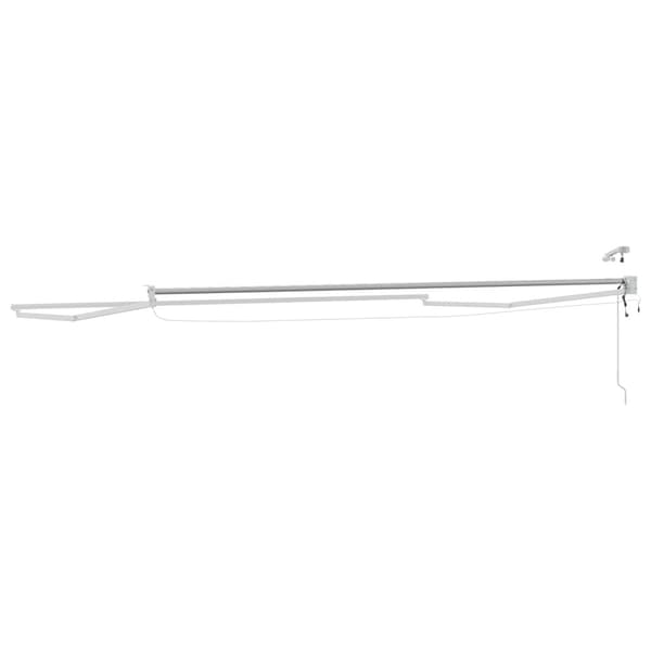 Elektrisk utdragbar markisram Vit 4,5 × 3 m Aluminium