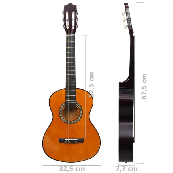 Klassisk gitarr för nybörjare 8 delar 1/2 34"