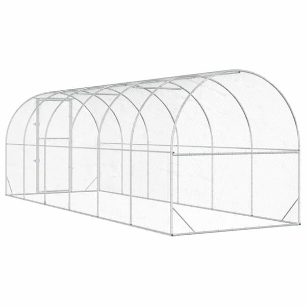 Hönsgård Silver 600 x 200 x 200 cm Galvaniserat stål