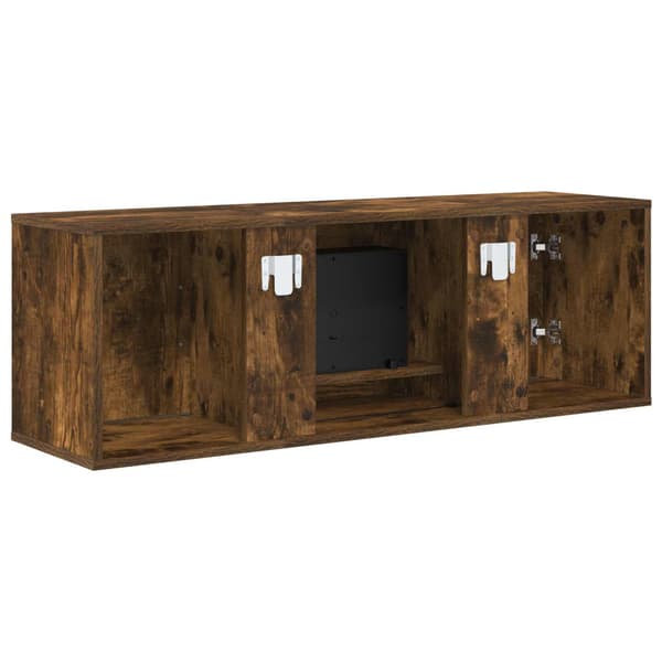Elektrisk eldstad Rökt ek 110 x 30 x 36,5 cm Konstruerat trä
