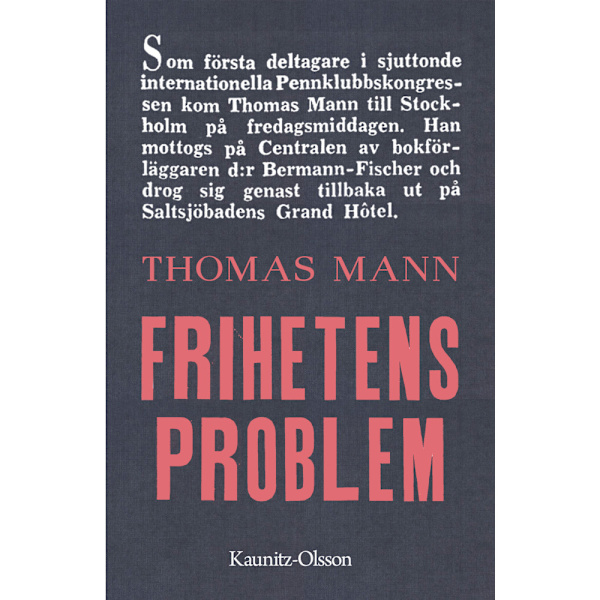 Frihetens problem (bok, kartonnage)