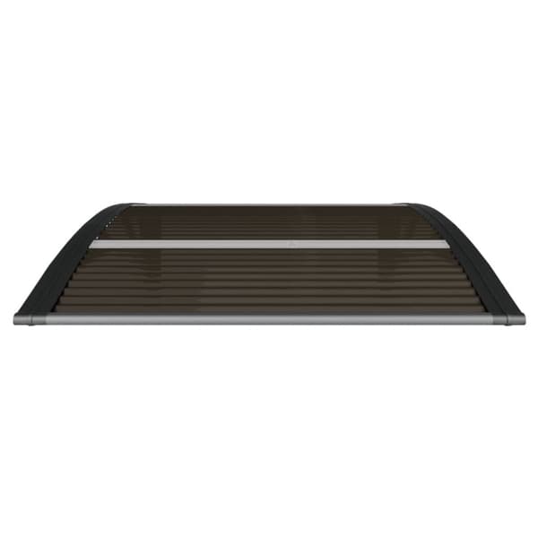 Dörrtak svart 100x75 cm polykarbonat