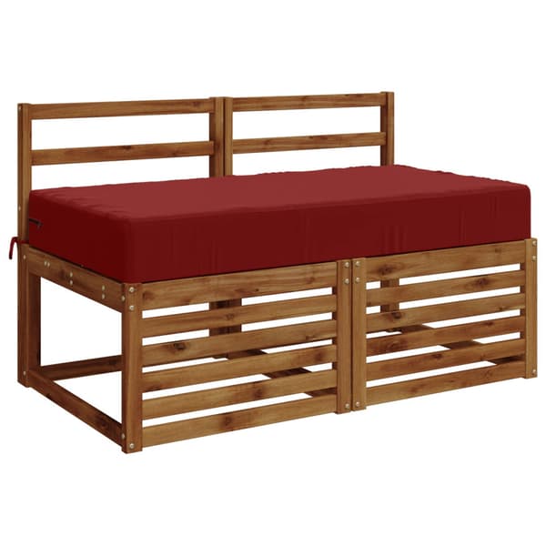 Sittkudde SOEST 100% Polyester Vinröd 120 x 80 x 15 cm