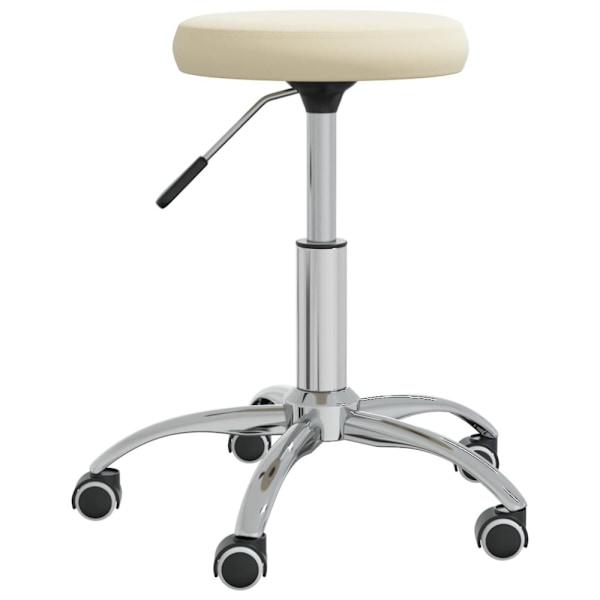 Massagepall gräddvit sammet