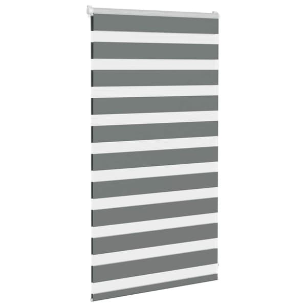 Rullgardin zebra mörkgrå 70x100 cm tyg bredd 65,9 cm polyester