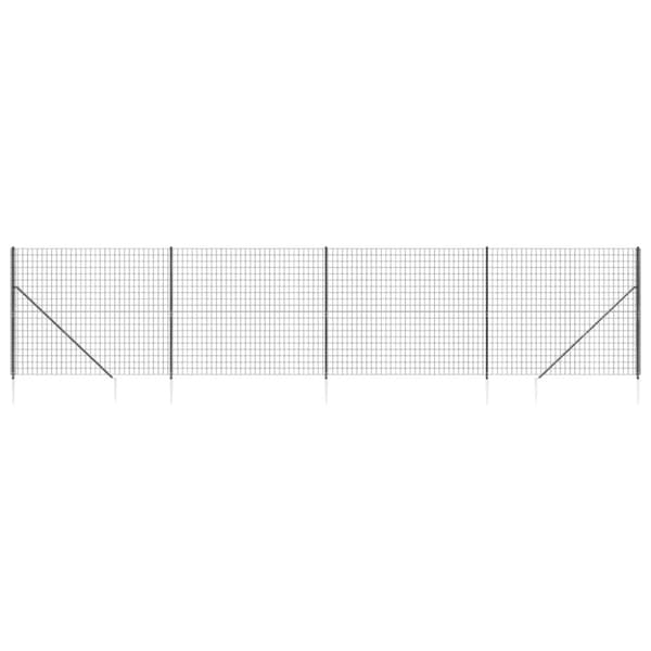 Stängsel med markspett antracit 1,4x10 m