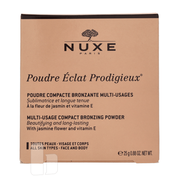 Nuxe Poudre Eclat Prodigieux Multi-Usage Compact Bronzing Powder/All Skin Types 25 gram Dam