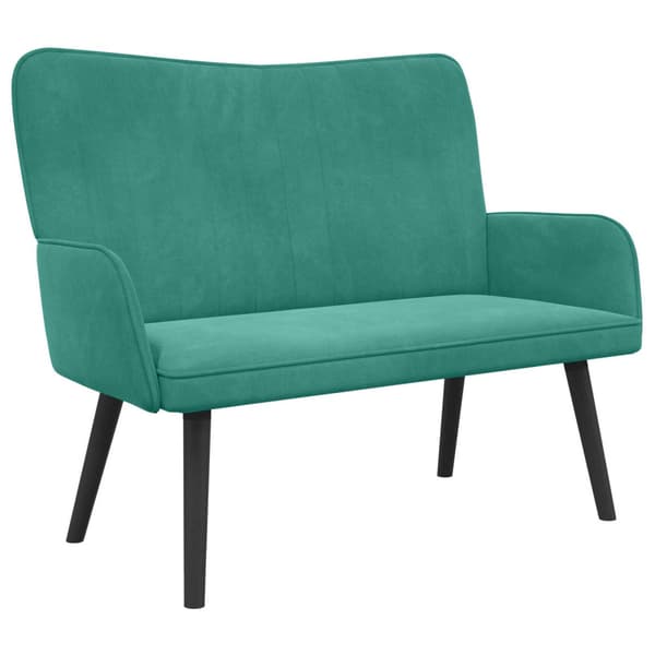 Tvåsitssoffa Turkos 115 x 61 x 87 cm Sammet