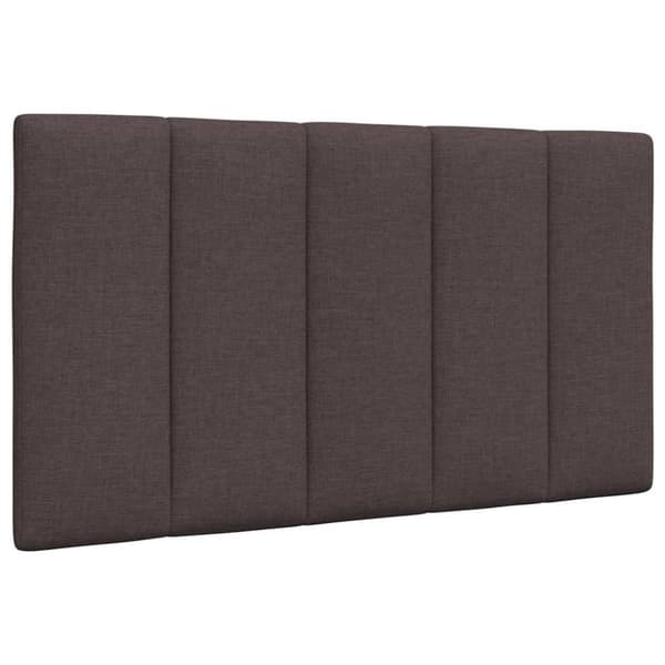 Bed Frame without Mattress "Hanko" Dark Brown 90x200cm Fabric