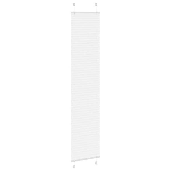 Plisserad persienn vit 50x200cm tyg bredd 49,4cm polyester
