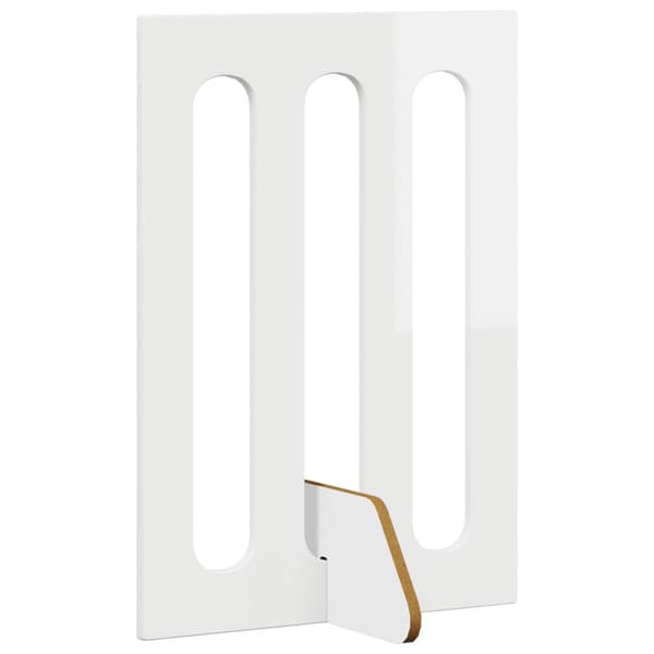 Fällbar husdjursgrind 2 pcs Högblank Vit 100,5 x 38 x 70 cm