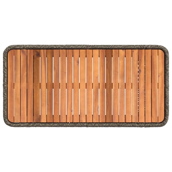 Trädgårdsmöbelset med kudde 4 pcs Grå och mörkgrå konstrotting
