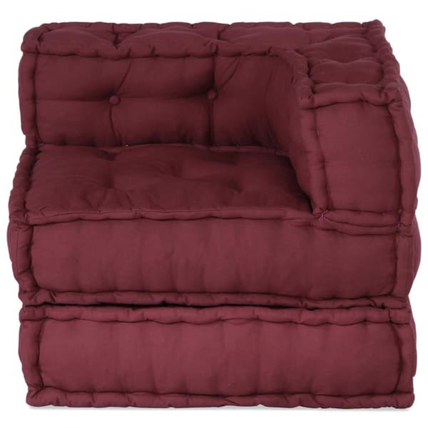 Modulär soffa rödbrun 70x70x54 tyg