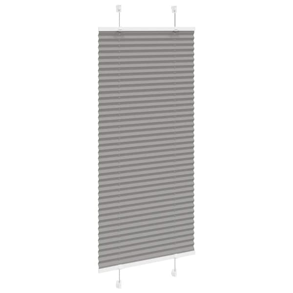 Plisserad persienn antracit 55x100cm tyg bredd 54,4cm polyester
