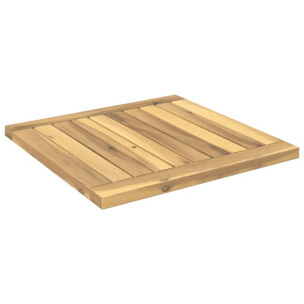 Bordsskiva 40,5 x 40 x 2 cm Rektangulär Massivt Akaciaträ Vit